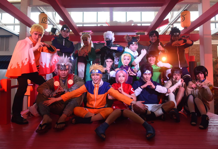 集体穿越?三个表情让你看懂火影重燃祭点燃上海高温